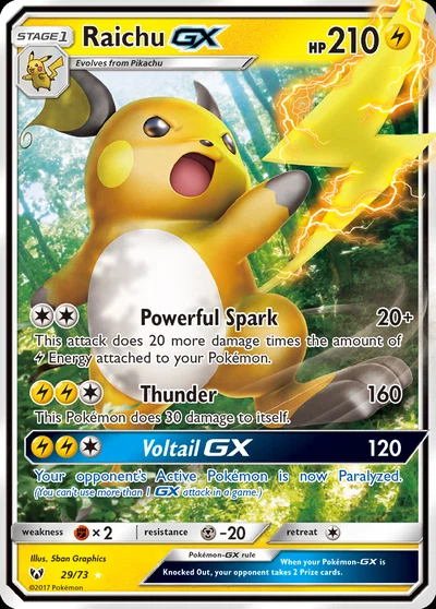 Raichu-GX – Shining Legends nr 029/073 (Standard)