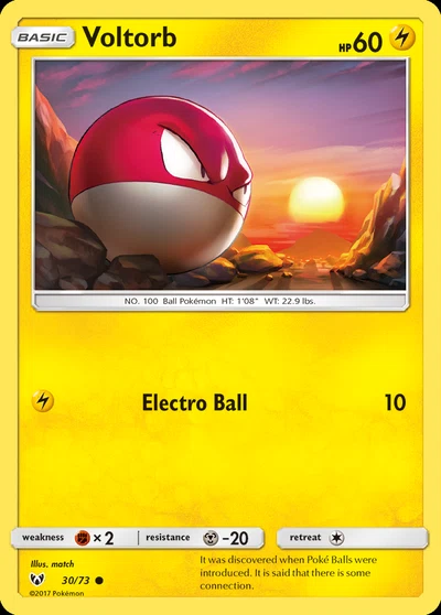 Voltorb – Shining Legends nr 030/073 (Standard)