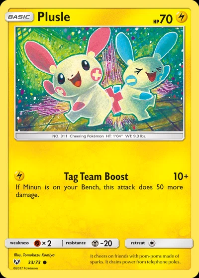Plusle – Shining Legends nr 033/073 (Standard)