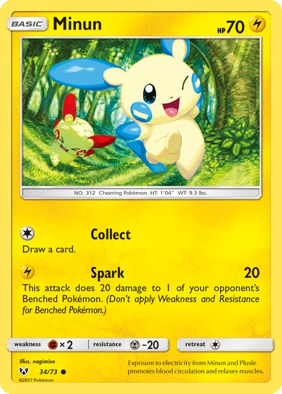 Minun – Shining Legends nr 034/073 (Standard)