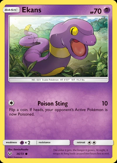 Ekans – Shining Legends nr 036/073 (Standard)