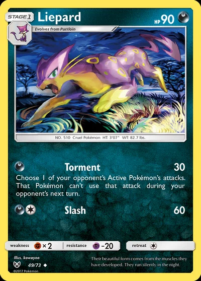 Liepard – Shining Legends nr 049/073 (Standard)