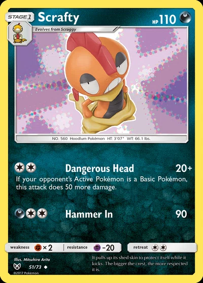Scrafty – Shining Legends nr 051/073 (Standard)