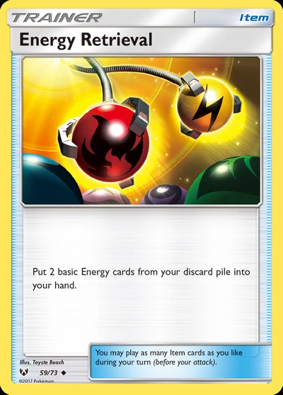 Energy Retrieval – Shining Legends nr 059/073 (Standard)