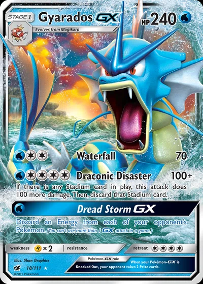 Gyarados-GX – Crimson Invasion nr 018/111 (Standard)