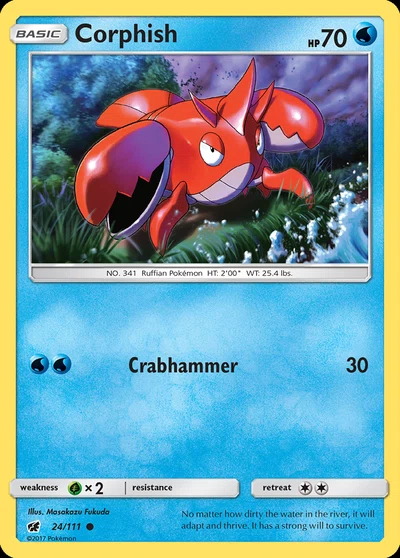Corphish – Crimson Invasion nr 024/111 (Standard)
