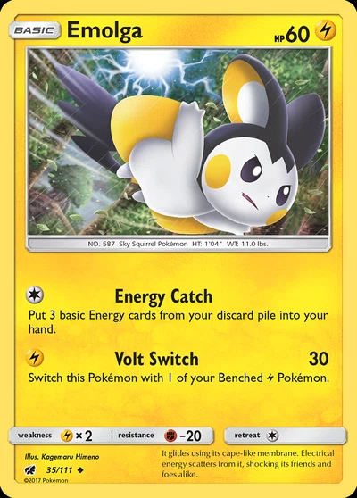 Emolga – Crimson Invasion nr 035/111 (Standard)