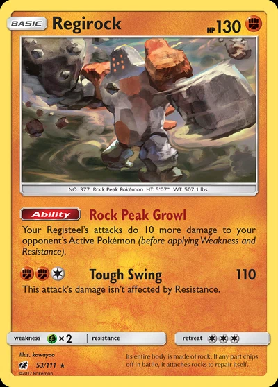 Regirock – Crimson Invasion nr 053/111 (Standard)