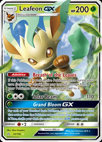 Leafeon-GX – Ultra Prism nr 013/156 (Standard)
