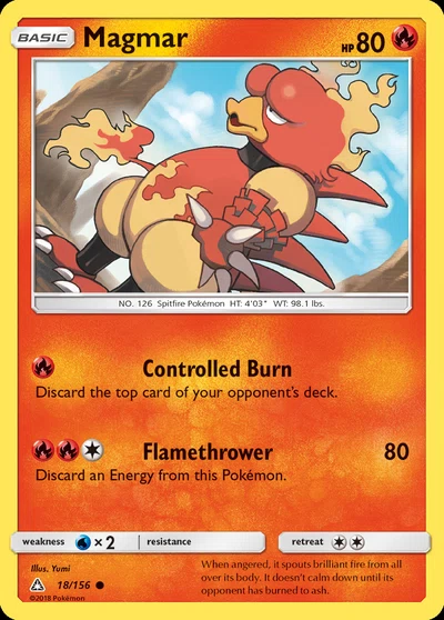 Magmar – Ultra Prism nr 018/156 (Standard)