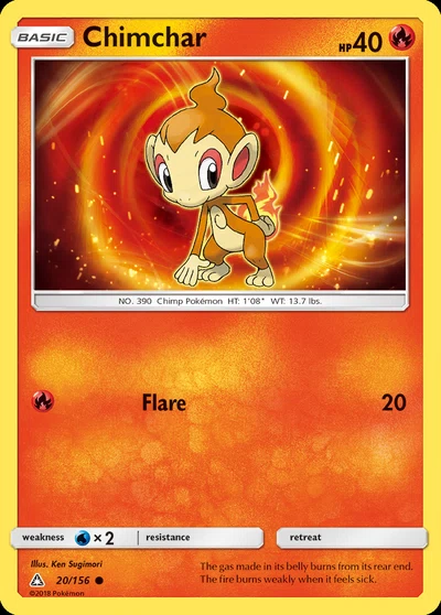 Chimchar – Ultra Prism nr 020/156 (Standard)