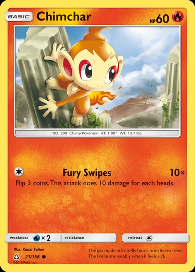 Chimchar – Ultra Prism nr 021/156 (Standard)