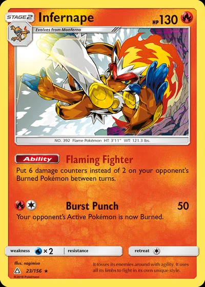 Infernape – Ultra Prism nr 023/156 (Standard)