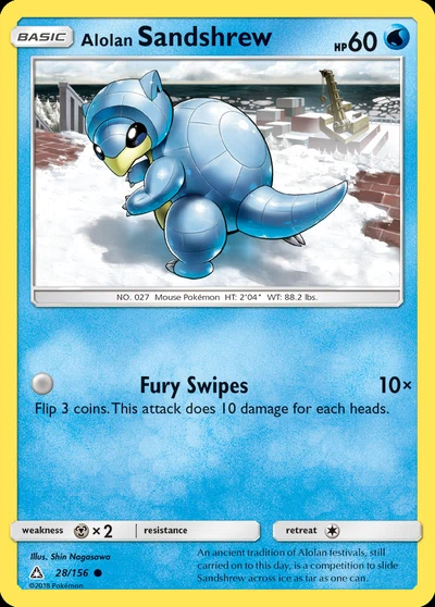 Alolan Sandshrew – Ultra Prism nr 028/156 (Standard)