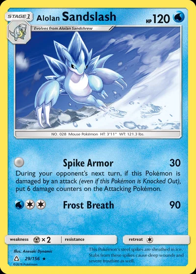 Alolan Sandslash – Ultra Prism nr 029/156 (Standard)