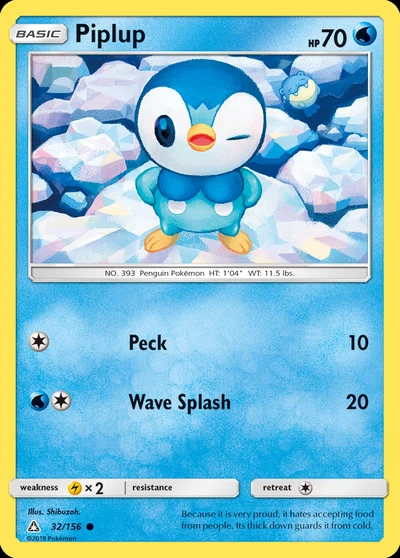Piplup – Ultra Prism nr 032/156 (Standard)