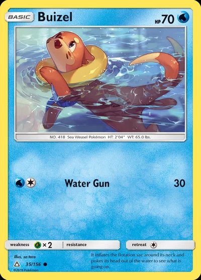 Buizel – Ultra Prism nr 035/156 (Standard)