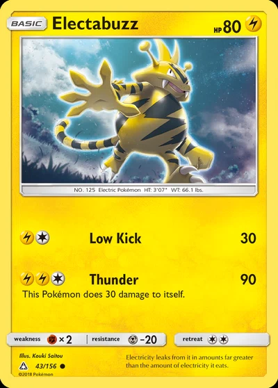 Electabuzz – Ultra Prism nr 043/156 (Standard)