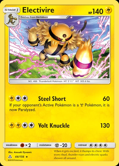 Electivire – Ultra Prism nr 044/156 (Standard)