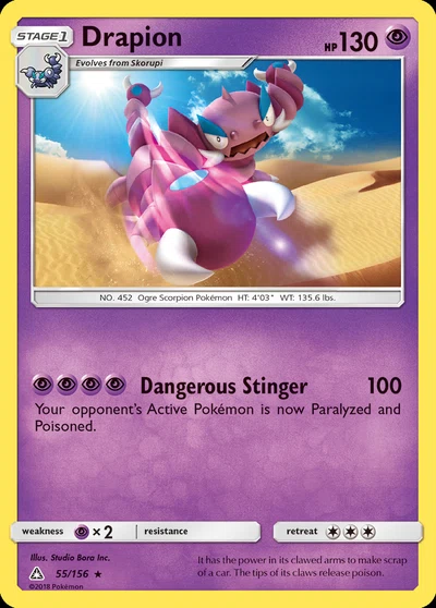 Drapion – Ultra Prism nr 055/156 (Standard)