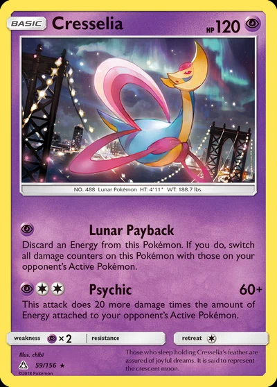 Cresselia – Ultra Prism nr 059/156 (Standard)