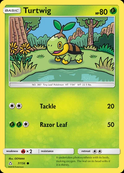 Turtwig – Ultra Prism nr 007/156 (Standard)