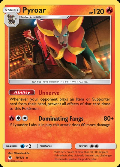 Pyroar – Forbidden Light nr 019/131 (Standard)