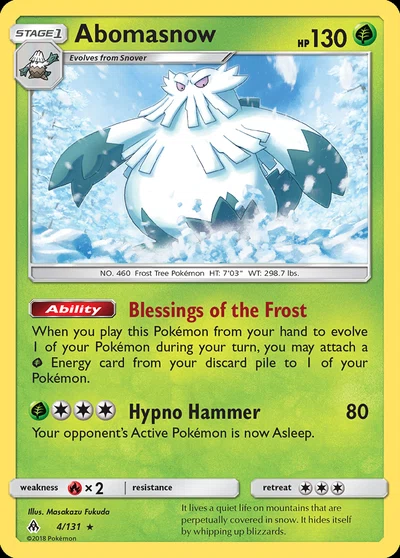 Abomasnow – Forbidden Light nr 004/131 (Standard)