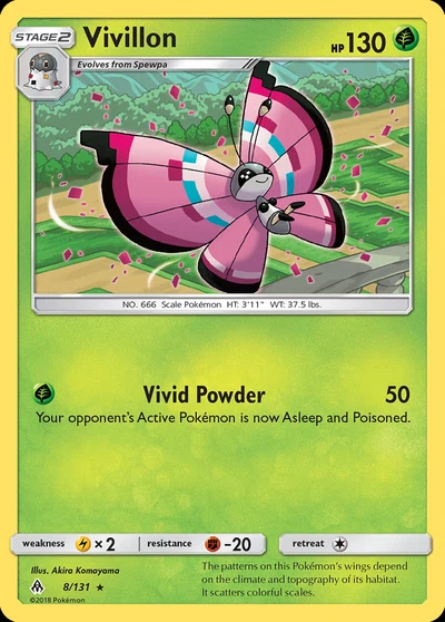 Vivillon – Forbidden Light nr 008/131 (Standard)