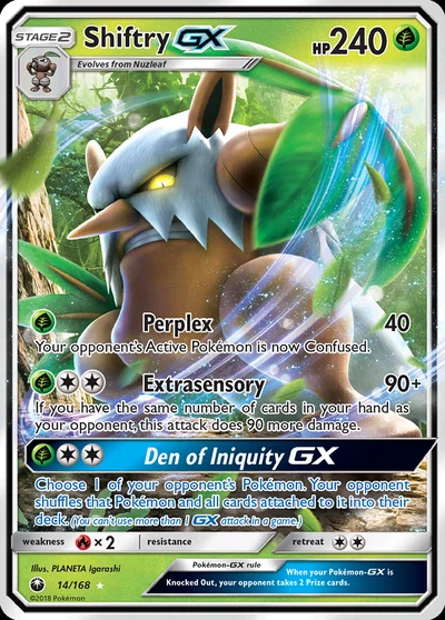 Shiftry-GX – Celestial Storm nr 014/168 (Standard)