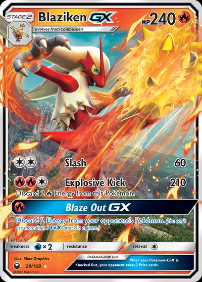 Blaziken-GX – Celestial Storm nr 028/168 (Standard)