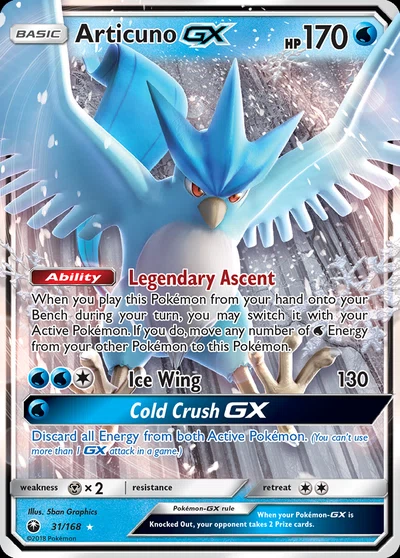 Articuno-GX – Celestial Storm nr 031/168 (Standard)