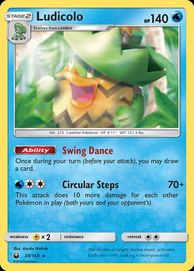 Ludicolo – Celestial Storm nr 038/168 (Standard)