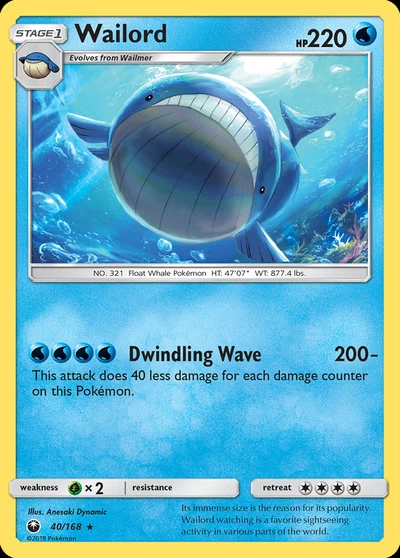 Wailord – Celestial Storm nr 040/168 (Standard)