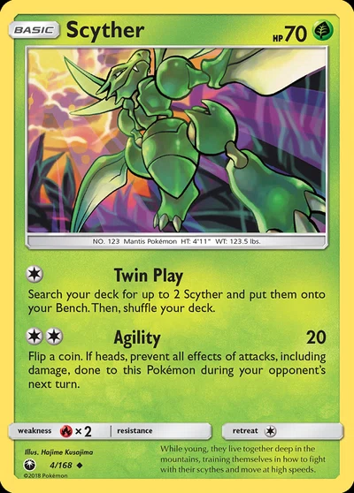 Scyther – Celestial Storm nr 004/168 (Standard)