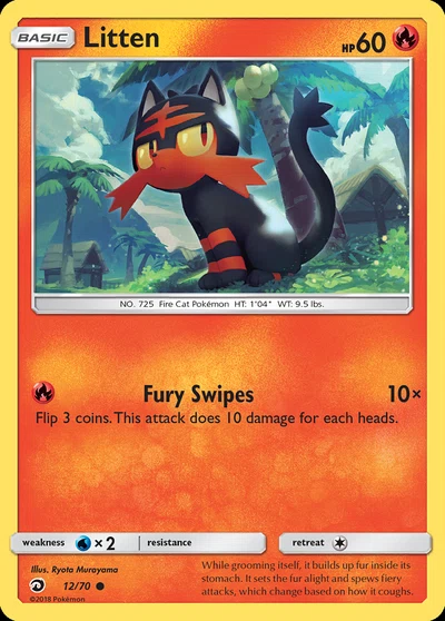 Litten – Dragon Majesty nr 012/070 (Standard)