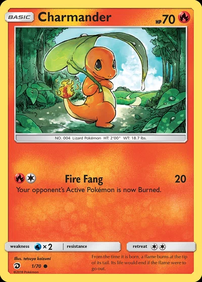Charmander – Dragon Majesty nr 001/070 (Standard)