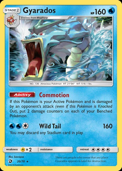 Gyarados – Dragon Majesty nr 020/070 (Standard)