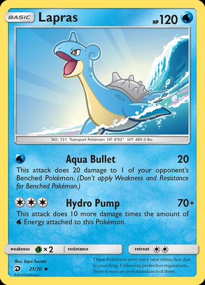 Lapras – Dragon Majesty nr 021/070 (Standard)