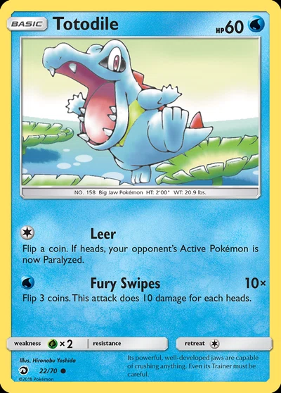 Totodile – Dragon Majesty nr 022/070 (Standard)