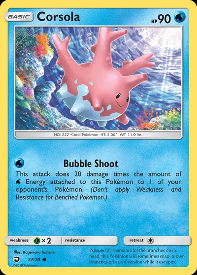 Corsola – Dragon Majesty nr 027/070 (Standard)