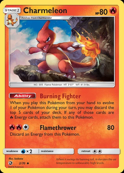Charmeleon – Dragon Majesty nr 002/070 (Standard)