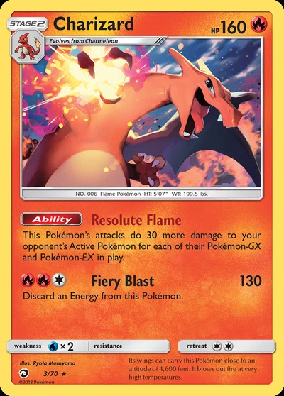 Charizard – Dragon Majesty nr 003/070 (Standard)
