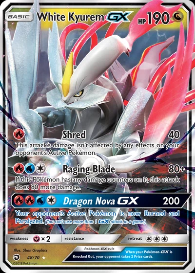White Kyurem-GX – Dragon Majesty nr 048/070 (Standard)