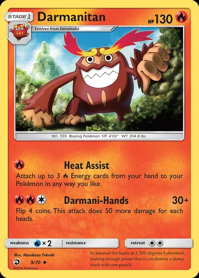 Darmanitan – Dragon Majesty nr 009/070 (Standard)