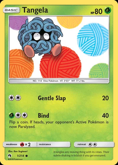 Tangela – Lost Thunder nr 001/214 (Standard)