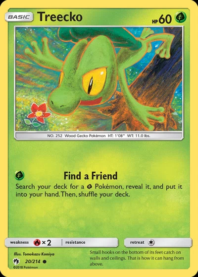 Treecko – Lost Thunder nr 020/214 (Standard)
