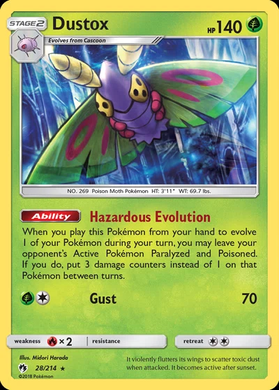 Dustox – Lost Thunder nr 028/214 (Standard)