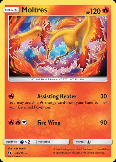 Moltres – Lost Thunder nr 038/214 (Standard)