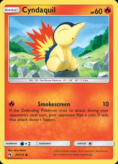Cyndaquil – Lost Thunder nr 039/214 (Standard)